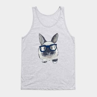 adorable bunny with glasses Tank Top